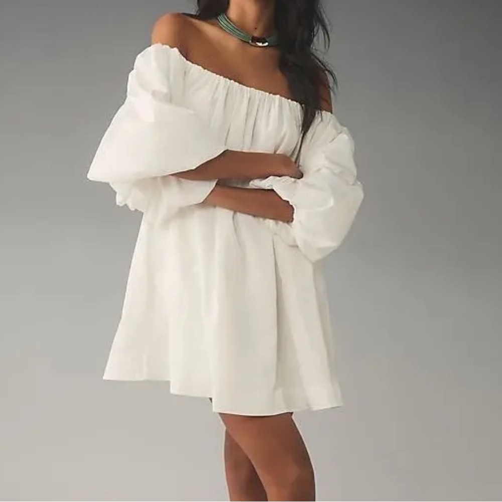 Anthropology Mare Mare white mini dress